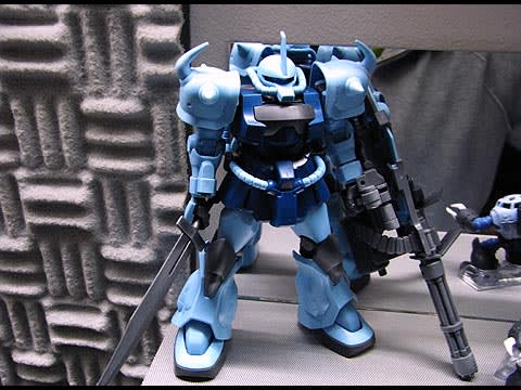 素組まれたグフカスタム チッチキ355 素組まれたグフカスタム チッチキ355