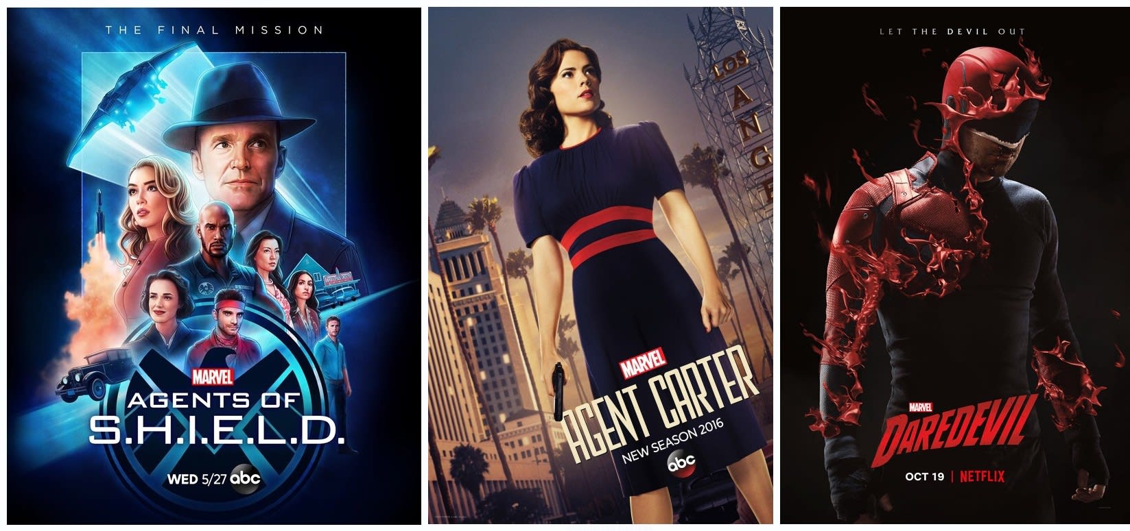 posters of Marvel Cinematic Universe Television Series (1/4)