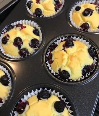 米粉のブルーベリーマフィン 米粉のブルーベリーマフィン