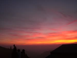 剱山から見る夕暮れ