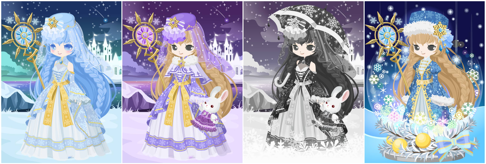 ニコッとタウン 16年12月限定8 雪の精霊のドレス Snow Spirit Dress Nicotto Town Avatar Fashion
