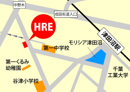 HRE津田沼店map