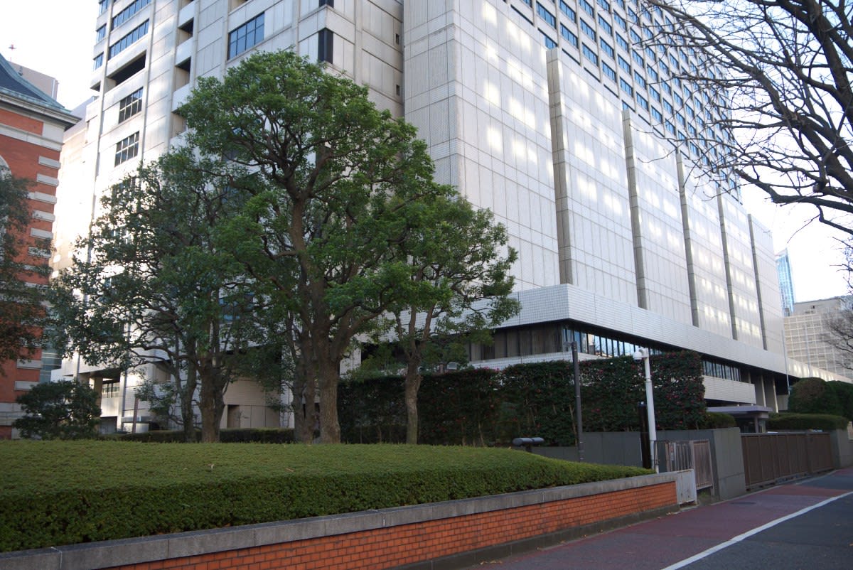 １月の霞が関 霞が関二丁目交差点前から桜田門 警視庁本庁舎前へ ｐａｒｔ２ 緑には 東京しかない