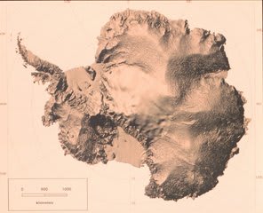 南極大陸立体地図 地図のいろいろ