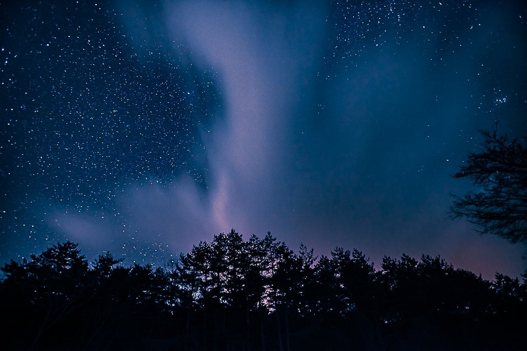 12月の星空の写真