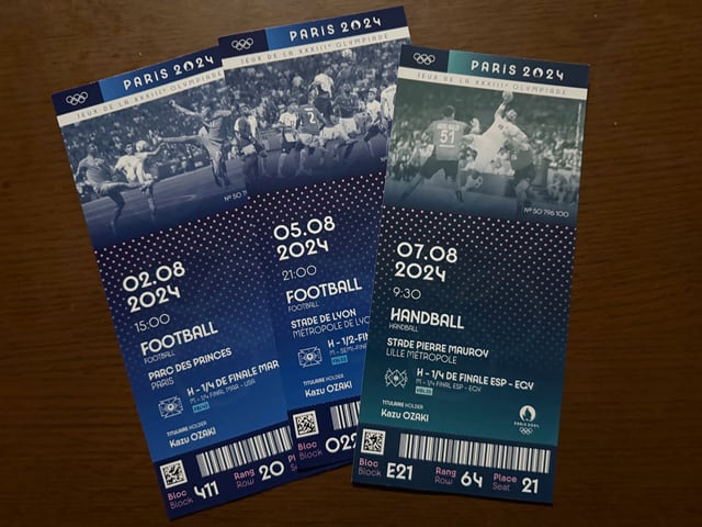 パリ五輪のスーベニア・チケットが届く - sports-freak.blog パリ五輪のスーベニア・チケットが届く - sports-freak.blog