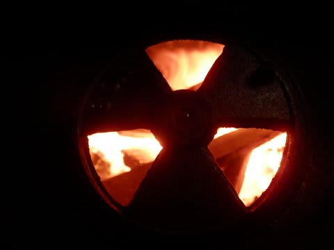 放射能マーク 薪風呂の焚き口でした 北野進の活動日記 放射能マーク 薪風呂の焚き口でした 北野進の活動日記