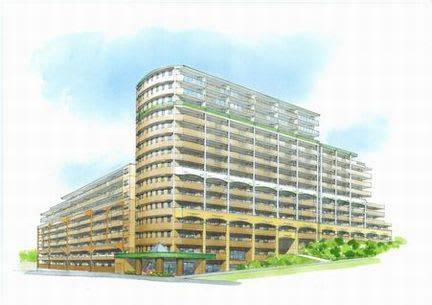 手描き 建築パース 外観 マンション 千葉 建築パース工房 へようこそ