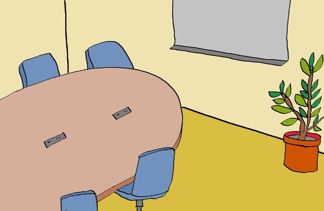 場所のイラスト 会議室 スーザンの日本語教育 手描きイラスト 場所のイラスト 会議室 スーザンの日本語教育 手描きイラスト