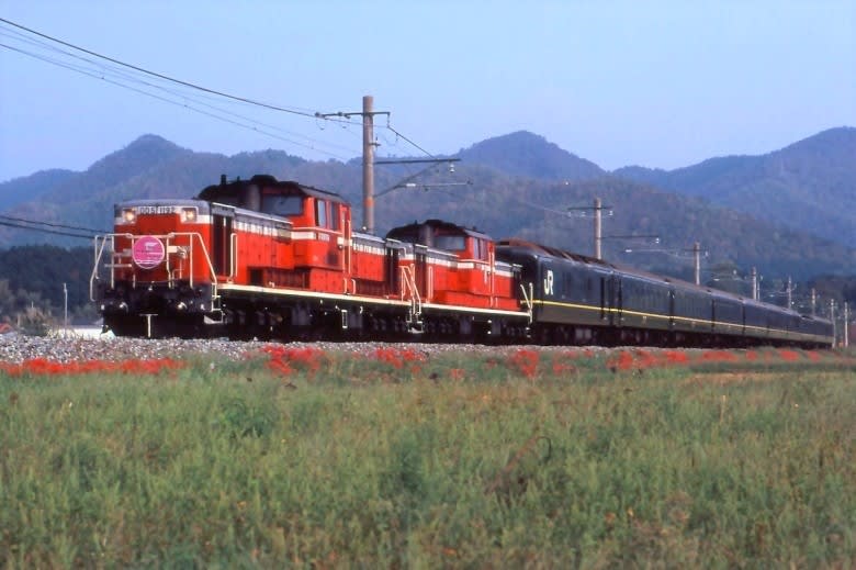 トワイライトエクスプレス 4K版 87系 トワイライトエクスプレス瑞風 和知駅 20250408