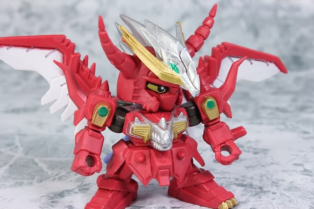 当時物 ガシャポン戦士 レッドランダー&レッドガンドラゴン セット切取