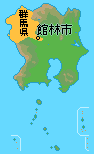 群馬県館林市(関東地方)の位置図