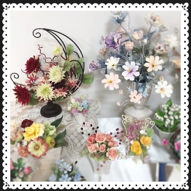 札幌のルナ フローラ展 盛況裡に終わりました 粘土で作るお花の教室 ジュンコ フローラ スクール