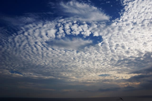 穴あき雲 秋空の景色です 南房総でkocchiが楽しむ自然との出会い