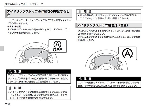 S4 レヴォーグとの違い02 アイドリングストップ機能 Ak Days