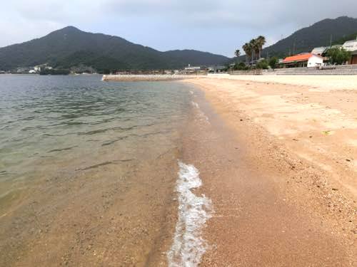 海水浴デビュー 小豆島 オリーブビーチ まき子の酒