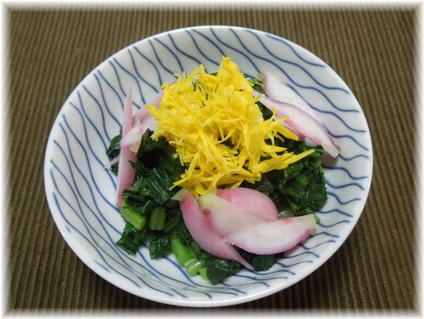 愛真紅1号間引き菜