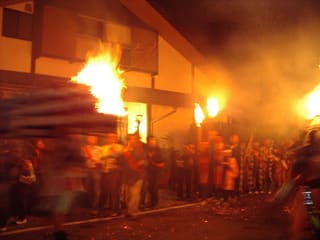 鞍馬の火祭・松明の行列