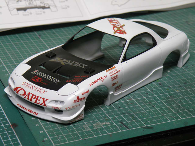 アオシマ D1 APEX RX7 (3) - What Me Worry? カーモデル製作記