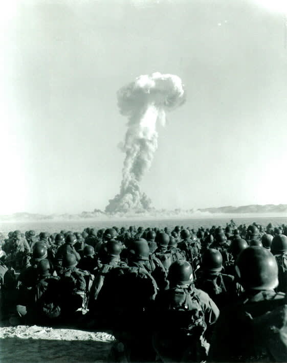 Nevada, 1955 ( A-bomb test site) The Cold War【岩水】