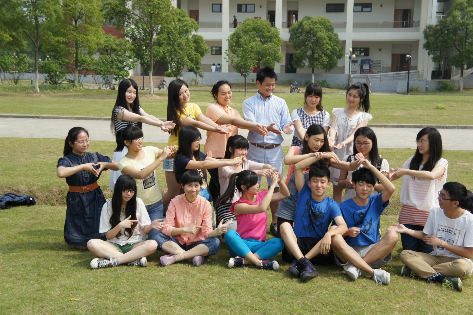思い出ぽろぽろ 学生との集合写真 中国西安で奮闘する大学教師mの日々