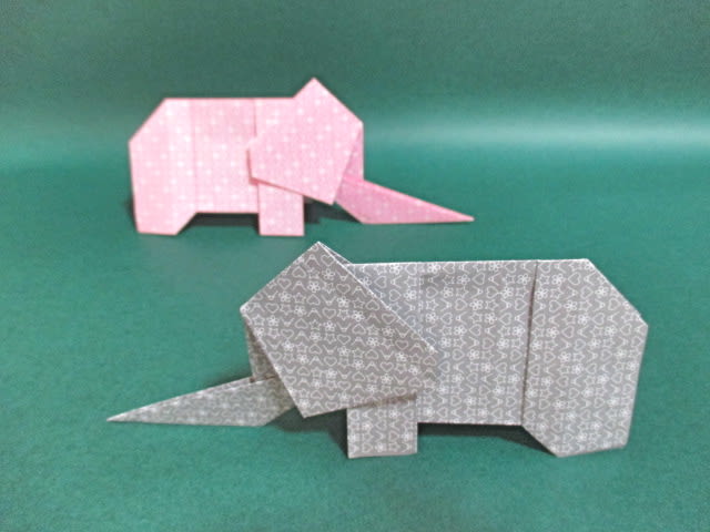 折り紙 象折り方動画 創作折り紙の折り方