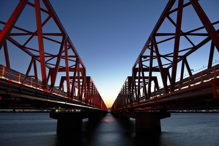 木曽川大橋 写真 始めました