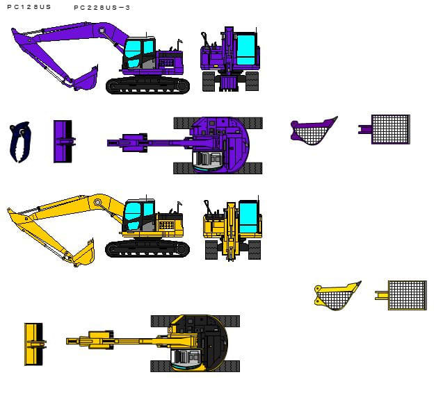 建設機械 重機 施工計画 作業計画の図形 イラストをexcelで管理 Gooブログはじめました