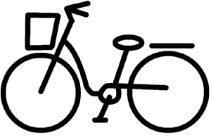 自転車 イラスト シンプルイラスト素材