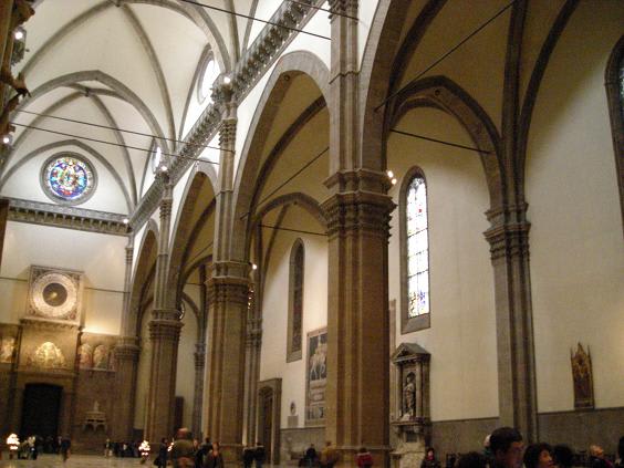 サンタ マリア デル フィオーレ大聖堂 内部 たわごとってやつですか