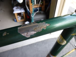フレームに クリア塗装をする Kinoの自転車日記