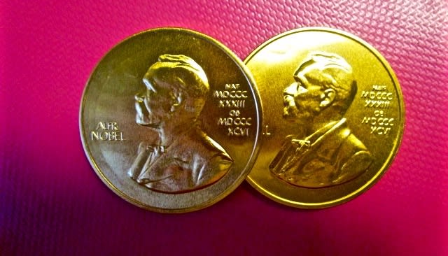 お土産に頂いたノーベル賞メダルチョコレート 夫婦で楽しむナチュラル スロー ライフ