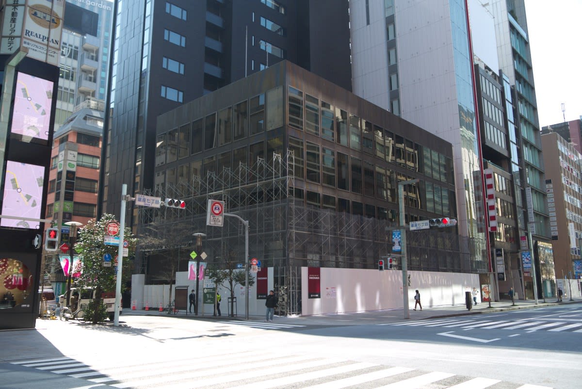 仮称 ｇｄ計画 三菱ｕｆｊ銀行銀座通支店解体工事の進捗状況 ２０２０年３月１９日 緑には 東京しかない
