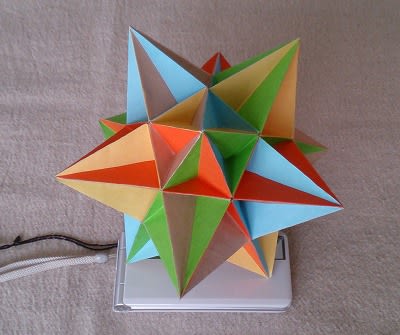 折り紙で大二十面体 The Great Icosahedron 本当に美しい星型多面体 日だまりのエクセルと蝉しぐれ