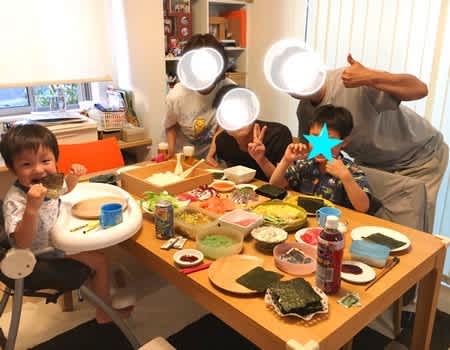 誕生日手巻き寿司パーティー いくえしれず 誕生日手巻き寿司パーティー いくえしれず