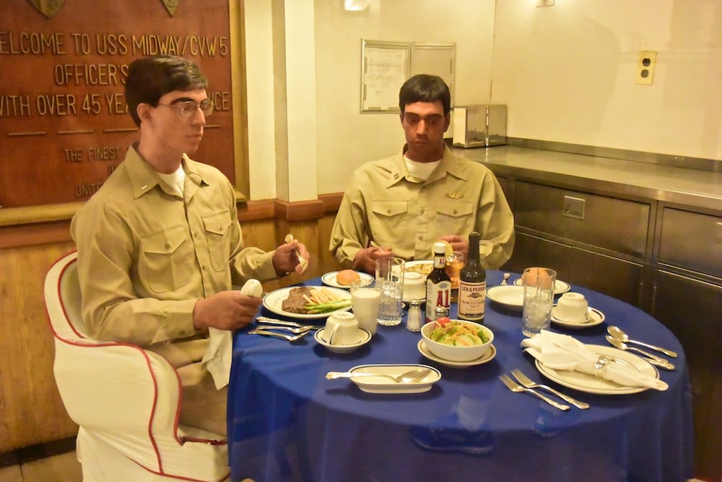 1960年代アメリカ海軍士官食堂の皿プレート