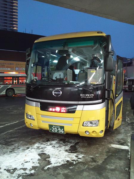 高速バス「ポテトライナー」（十勝バス）＠中央バス札幌ターミナル