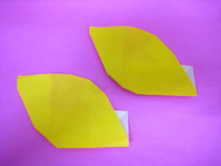 レモンの箸袋おりがみ 創作折り紙の折り方