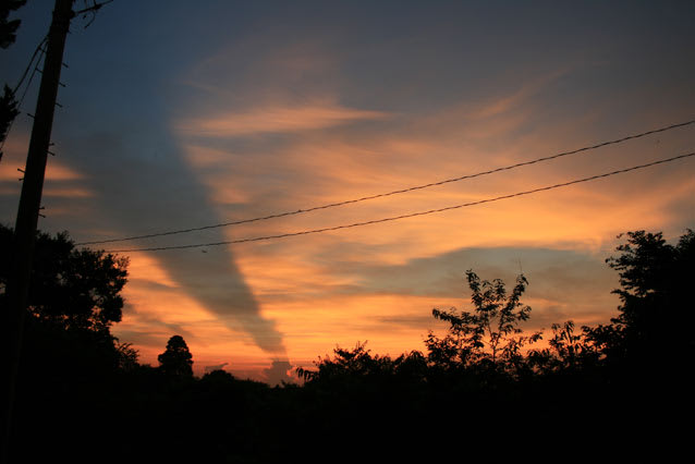 夕焼け雲に影 ペンション日記 夕焼け雲に影 ペンション日記