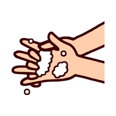 手洗い2 感染予防 みさきのイラスト素材 素材屋イラストブログ