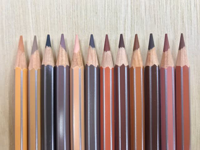 肌色だけの色鉛筆 12本セット イタリア ドイツ製 馬頭琴日記 肌色だけの色鉛筆 12本セット イタリア ドイツ製 馬頭琴日記