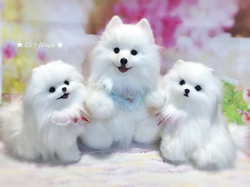 コバヤシぬいぐるみ 犬 ポメラニアン スピッツ 昭和レトロ