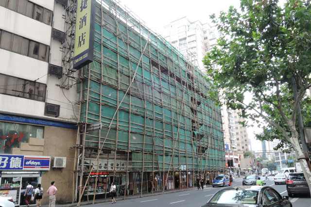 上海4 竹の足場 広告塔設計士のブログ