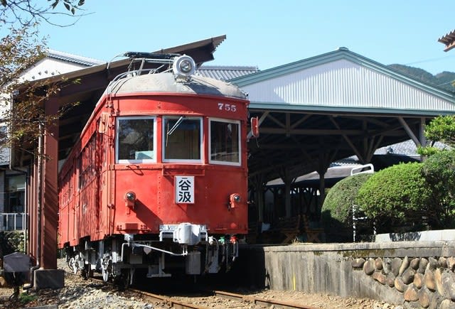 名古屋鉄道モ514 モ755 名鉄旧谷汲駅 あの車両を訪ねて
