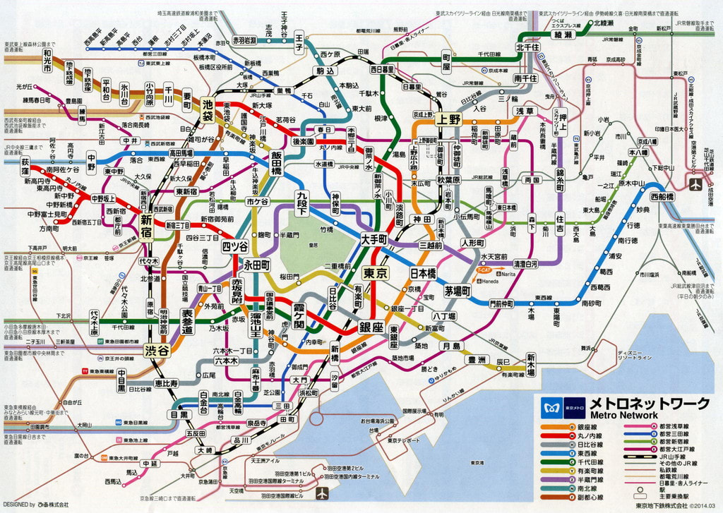 線 図 東京 路線 メトロ 日比谷 東京メトロ日比谷線の路線図