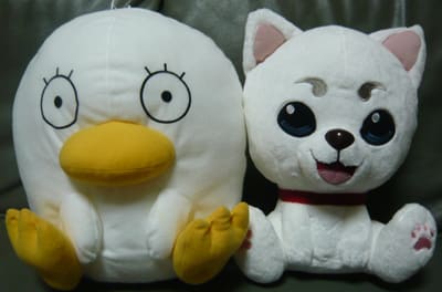 銀魂スーパーDX定春&エリザベスおすわりぬいぐるみゲット 銀魂スーパーDX定春&エリザベスおすわりぬいぐるみゲット