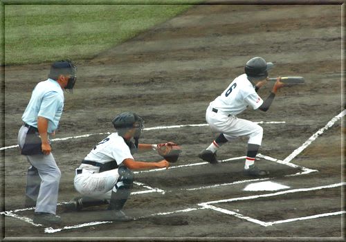 高校野球選手権大会の県予選にて