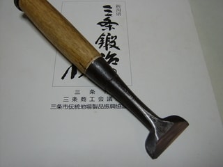 追入鑿 一寸四分 銘 助国 - 大工道具の蒐集 追入鑿 一寸四分 銘 助国 - 大工道具の蒐集