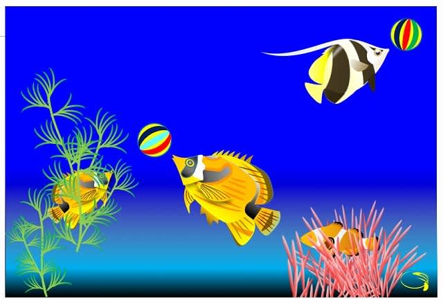 熱帯魚 グランマのお絵描き 熱帯魚 グランマのお絵描き