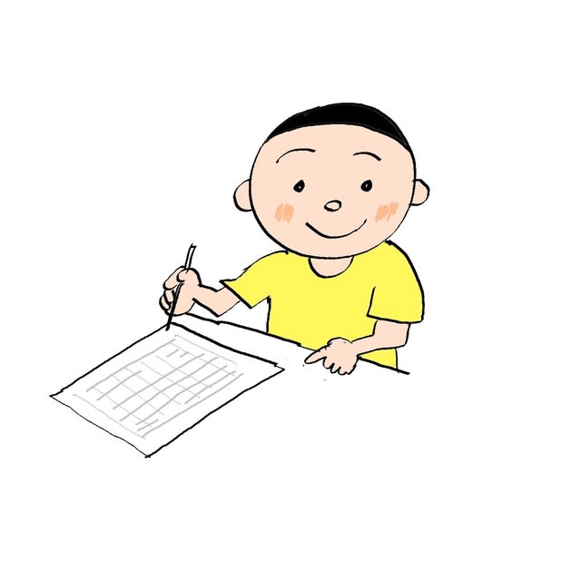 時制 書きます 書いてしまいます スーザンの日本語教育 手描きイラスト